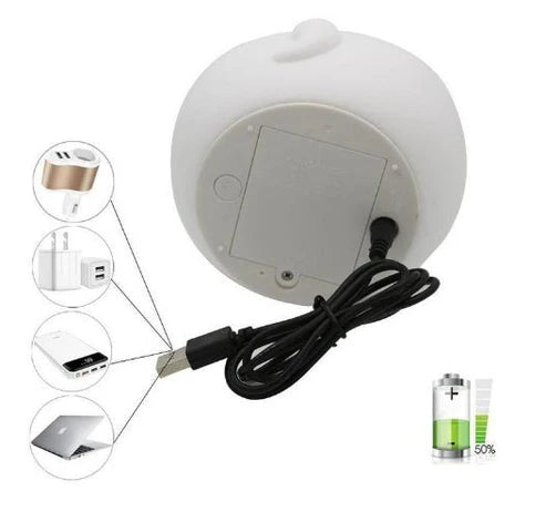 مصباح LED من السيليكون على شكل قطة لطيفة