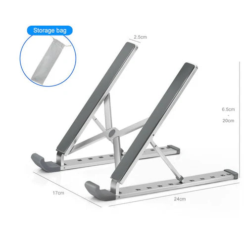 Folding & Lifting Adjustable Laptop and Tablet Stand