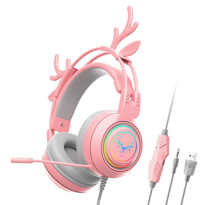 Deer Ear Wired Gaming Headphones