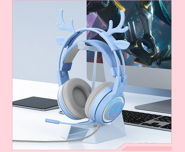 Deer Ear Wired Gaming Headphones
