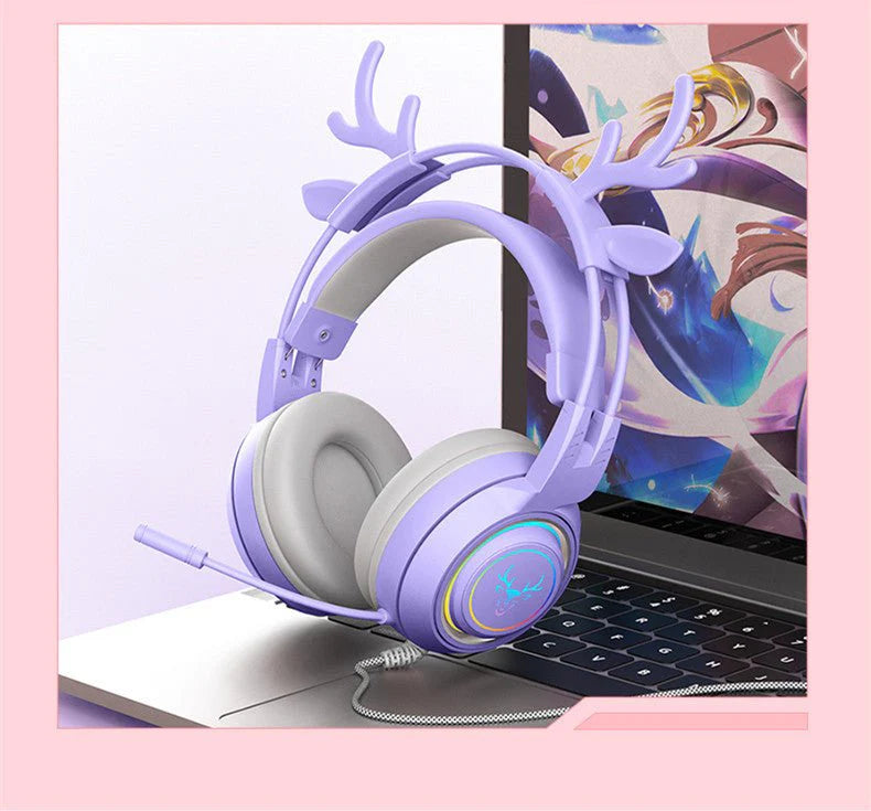 Deer Ear Wired Gaming Headphones