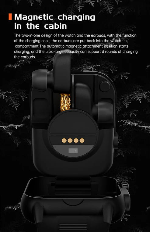 2-in-1 Smart Watch & Earbuds