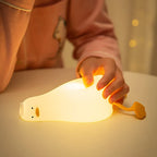 Lie Flat Duck Silicone Table Lamp