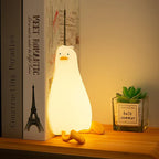 Lie Flat Duck Silicone Table Lamp