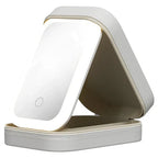 Makeup Storage Box with LED light mirror