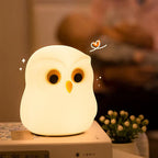 Owl Night Light Silicone Lamp