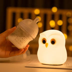Owl Night Light Silicone Lamp