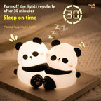 Panda Hug Small Night Silicone Lamp