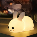 Rabbit LED Night Light Silicone Lamp
