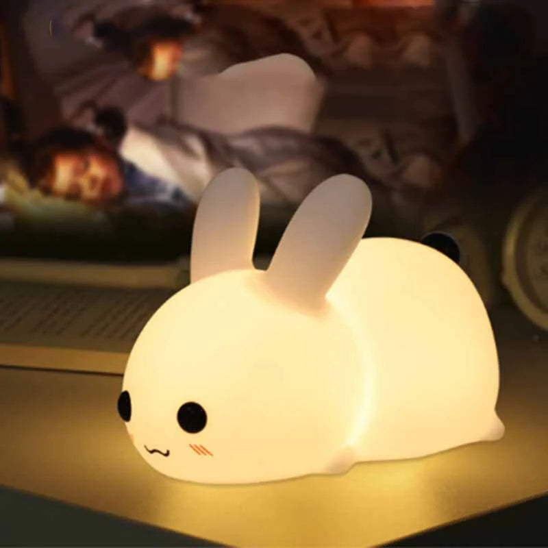 مصباح سيليكون LED ليلي على شكل أرنب